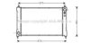 AVA QUALITY COOLING HD2036 Radiator, engine cooling